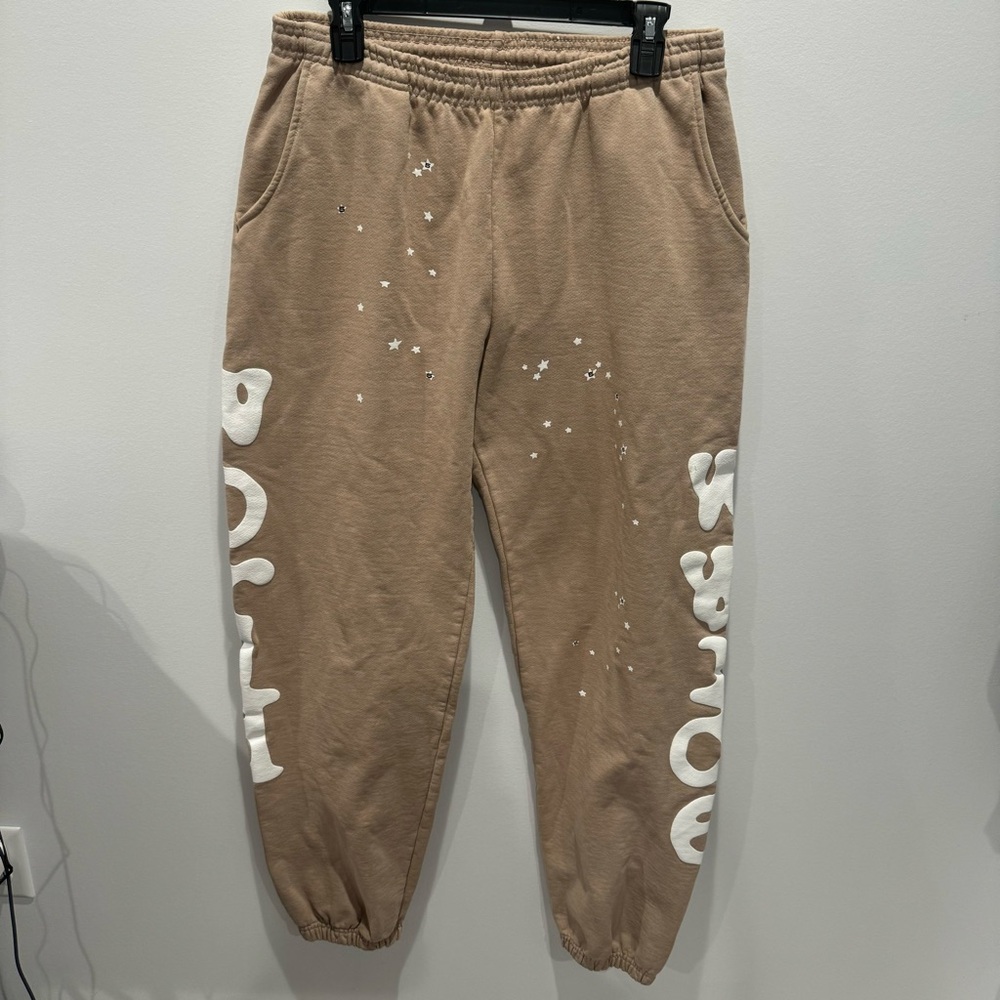 Sp5der Beluga Sweatpants Light Brown size‎ large